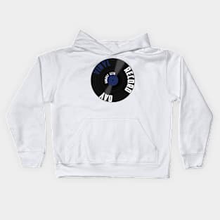 Vinyl Record Day  August 12th Kids Hoodie